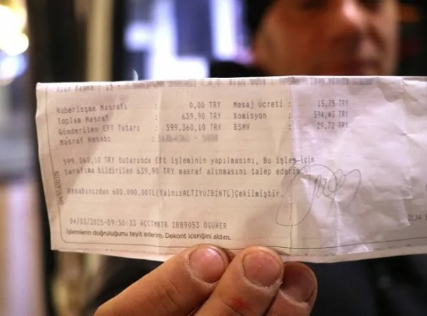 600 TL’si 600 bin TL oldu! Banka hesabına girince gözlerine inanamadı!